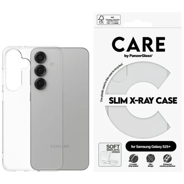 CARE by PanzerGlass Fashion X-Ray Case for Samsung Galaxy S25+ - Transparenteng