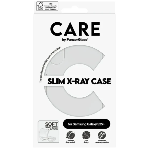 CARE by PanzerGlass Fashion X-Ray Case for Samsung Galaxy S25+ - Transparenteng