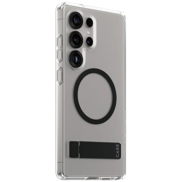 CARE by PanzerGlass Feature Black Kickstand & QI Case for Samsung Galaxy S25 Ultra - Transparenteng