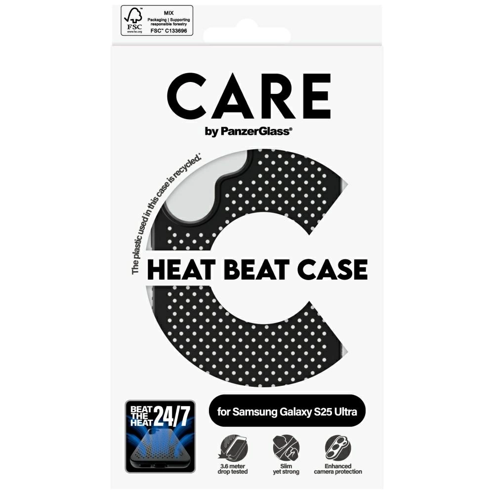 CARE by PanzerGlass Feature Heat Beat Case for Samsung Galaxy S25 Ultra - Blackeng