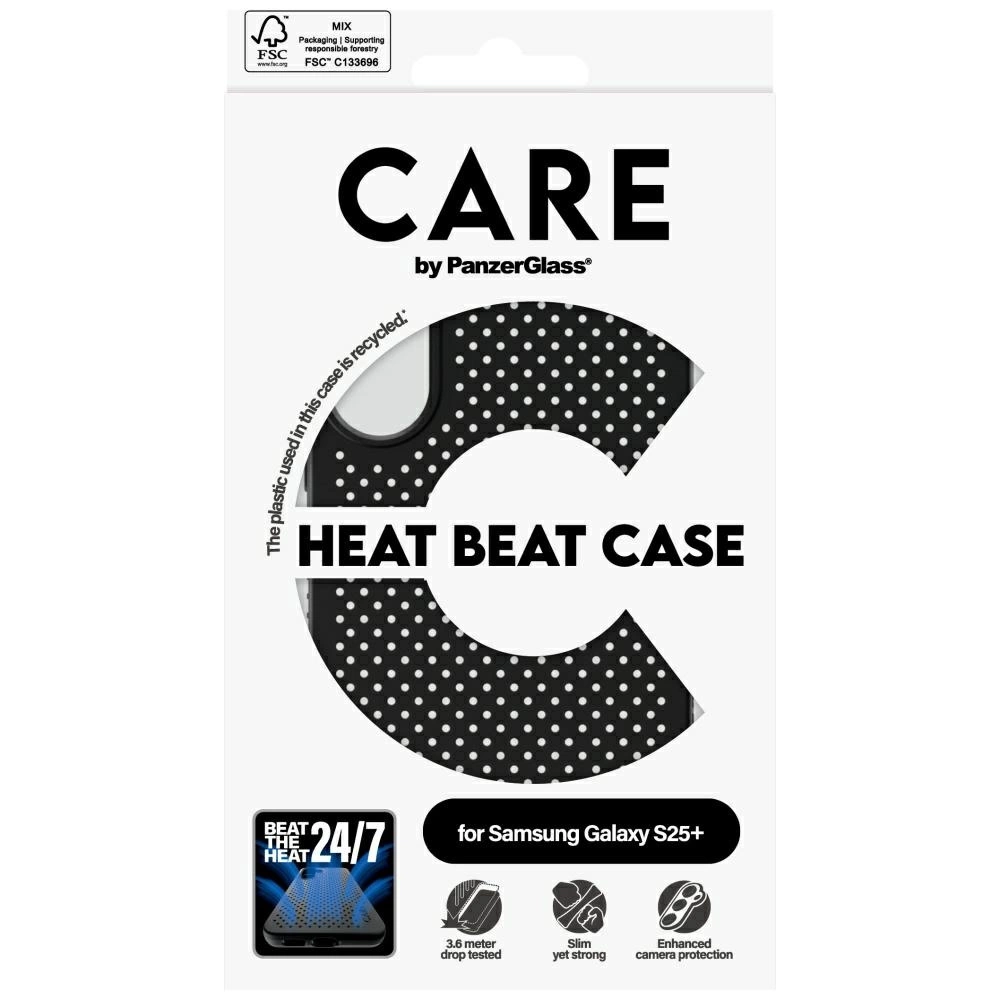 CARE by PanzerGlass Feature Heat Beat Case for Samsung Galaxy S25+ - Blackeng