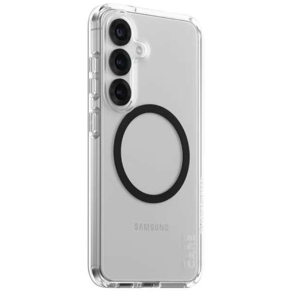CARE by PanzerGlass Flagship Urban Combat Black QI Case for Samsung Galaxy S25 - Transparenteng