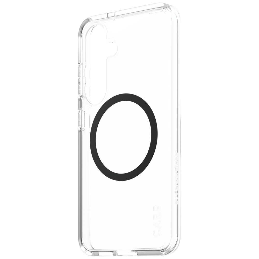 CARE by PanzerGlass Flagship Urban Combat Black QI Case for Samsung Galaxy S25 - Transparenteng
