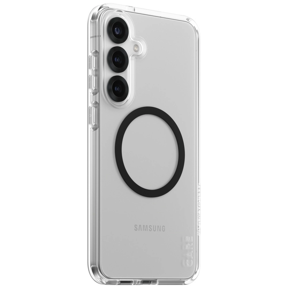CARE by PanzerGlass Flagship Urban Combat Black QI Case for Samsung Galaxy S25+ - Transparenteng