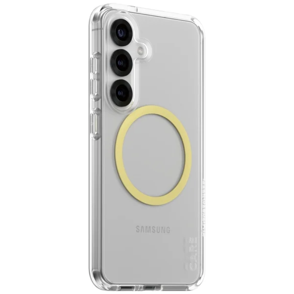 CARE by PanzerGlass Flagship Urban Combat Chardonnay QI Case for Samsung Galaxy S25 - Transparenteng