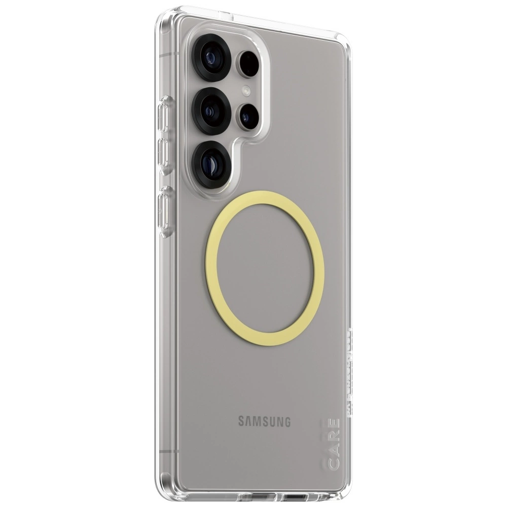 CARE by PanzerGlass Flagship Urban Combat Chardonnay QI Case for Samsung Galaxy S25 Ultra - Transparenteng