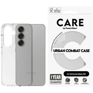 CARE by PanzerGlass Flagship Urban Combat Case for Samsung Galaxy S25 - Transparenteng