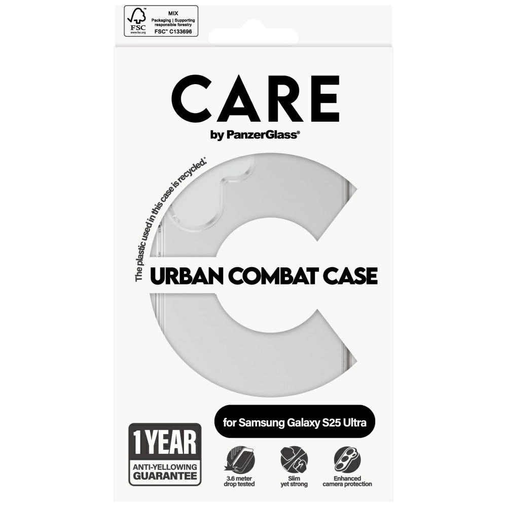 CARE by PanzerGlass Flagship Urban Combat Case for Samsung Galaxy S25 Ultra - Cleareng