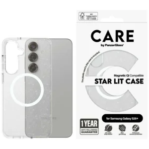 CARE by PanzerGlass Flagship Urban Combat StarLight White QI Case for Samsung Galaxy S25+ - Transparenteng