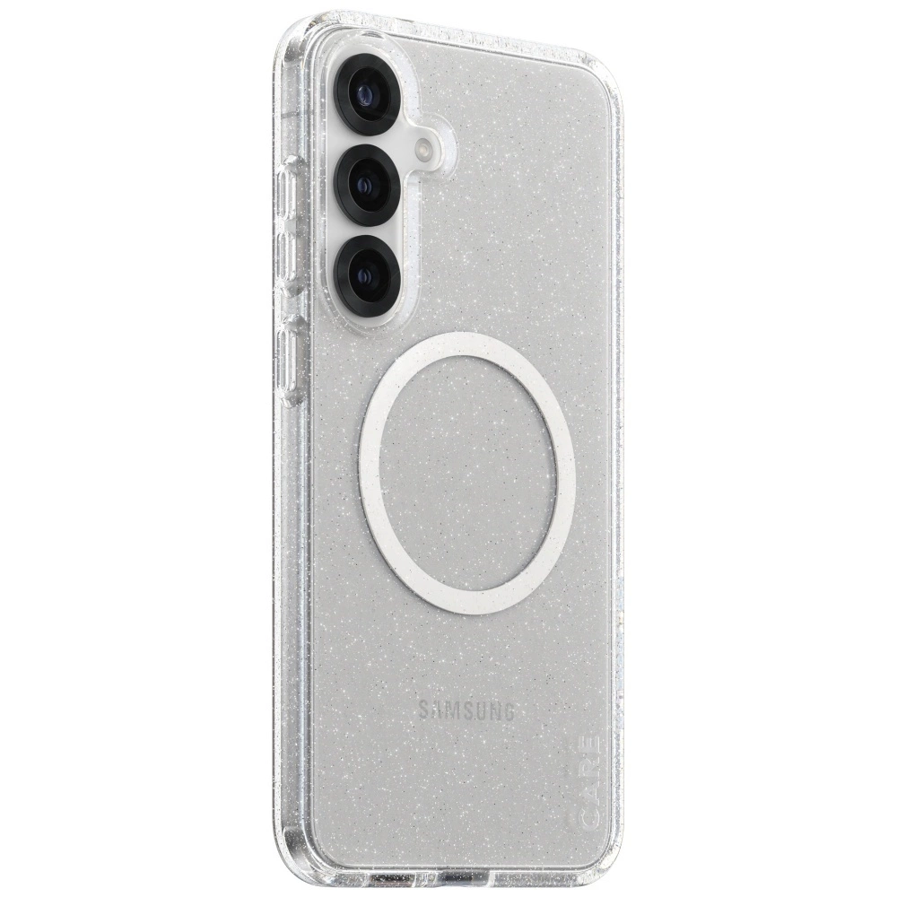 CARE by PanzerGlass Flagship Urban Combat StarLight White QI Case for Samsung Galaxy S25+ - Transparenteng