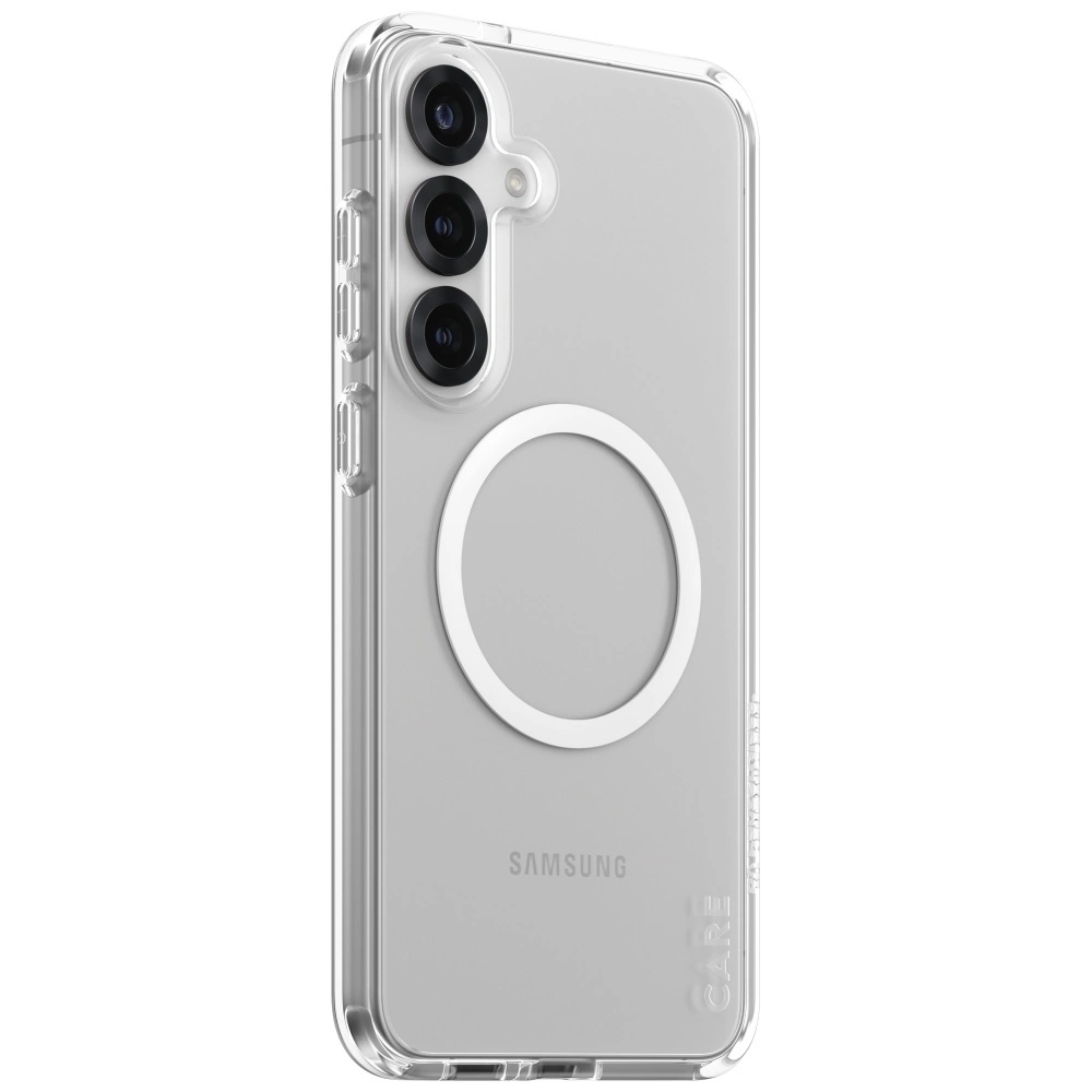 CARE by PanzerGlass Flagship Urban Combat White QI Case for Samsung Galaxy S25+ - Transparenteng