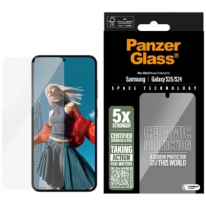 PanzerGlass Ultra-Wide Fit Ceramic Glass for Samsung Galaxy S25eng