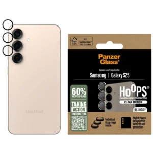 PanzerGlass Hoops Lens Protector Tempered Glass for Samsung Galaxy S25 Cleareng