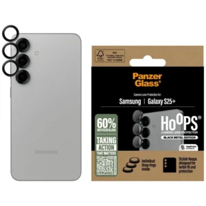 PanzerGlass Hoops Lens Protector for Samsung Galaxy S25+ Blackeng