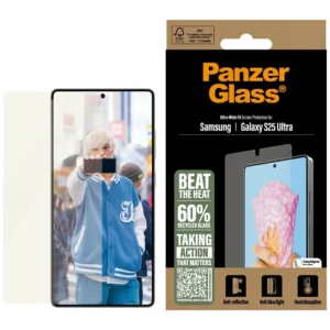 PanzerGlass All-in-One Ultra-Wide Fit Tempered Glass for Samsung Galaxy S25 Ultraeng