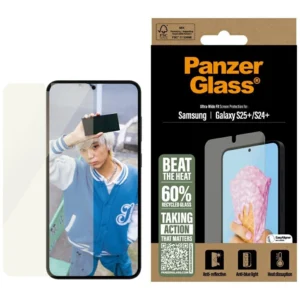 PanzerGlass All-in-One Ultra-Wide Fit Tempered Glass for Samsung Galaxy S25+eng
