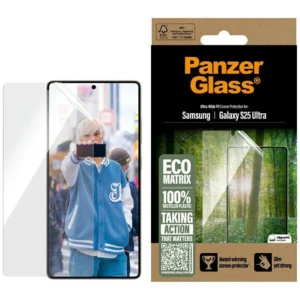 PanzerGlass Eco Matrix Ultra-Wide Fit Tempered Glass for Samsung Galaxy S25 Ultraeng