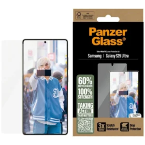 PanzerGlass Ultra-Wide Fit Tempered Glass for Samsung Galaxy S25 Ultraeng