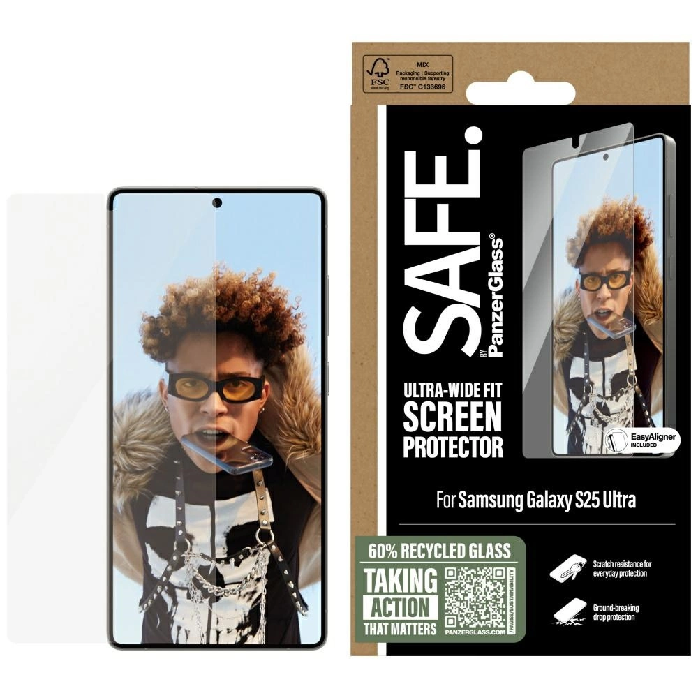 SAFE by PanzerGlass Ultra-Wide Fit Tempered Glass for Samsung Galaxy S25 Ultraeng