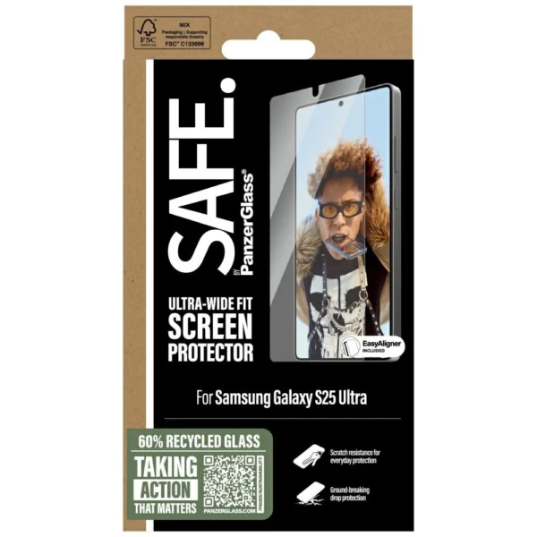 SAFE by PanzerGlass Ultra-Wide Fit Tempered Glass for Samsung Galaxy S25 Ultraeng