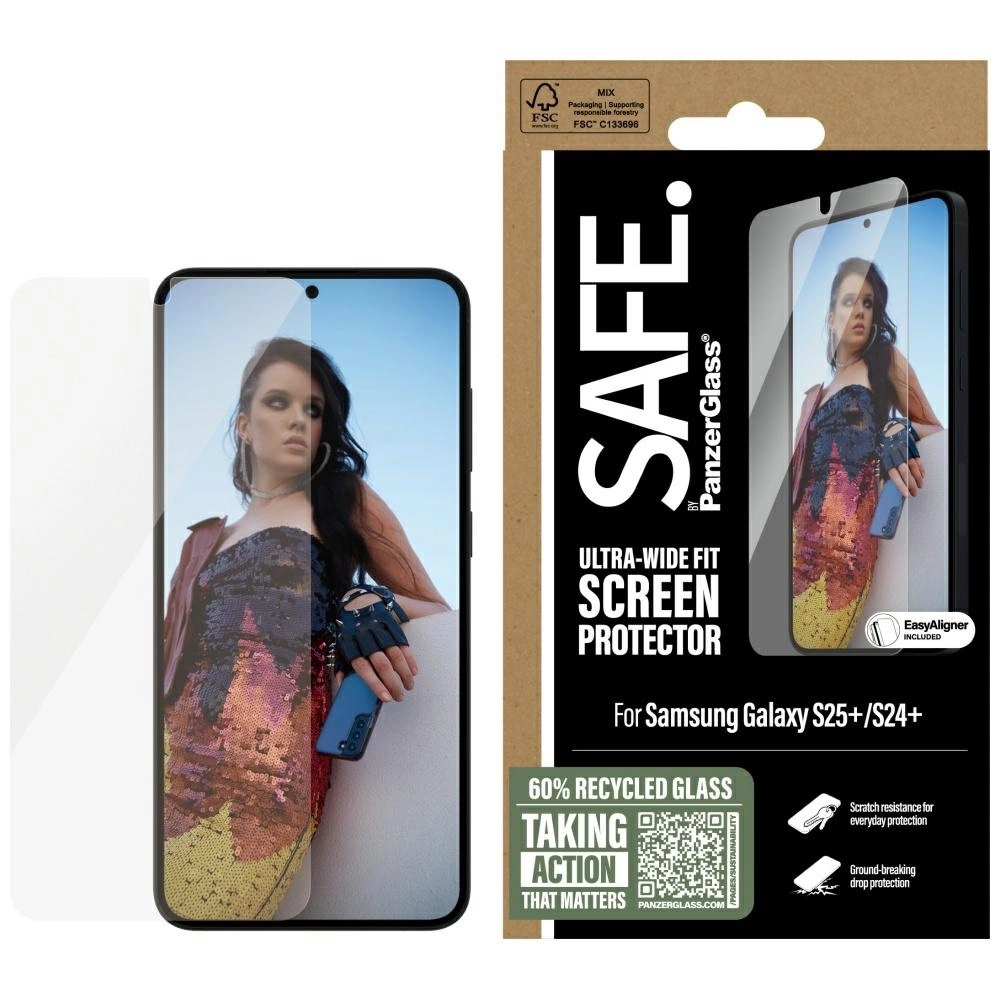 SAFE by PanzerGlass Ultra-Wide Fit Tempered Glass for Samsung Galaxy S25+eng
