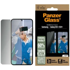 PanzerGlass Ultra-Wide Fit Privacy Glass for Samsung Galaxy S25+eng
