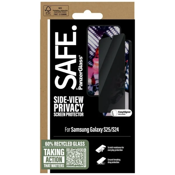 SAFE by PanzerGlass Ultra-Wide Fit Privacy Glass for Samsung Galaxy S25eng