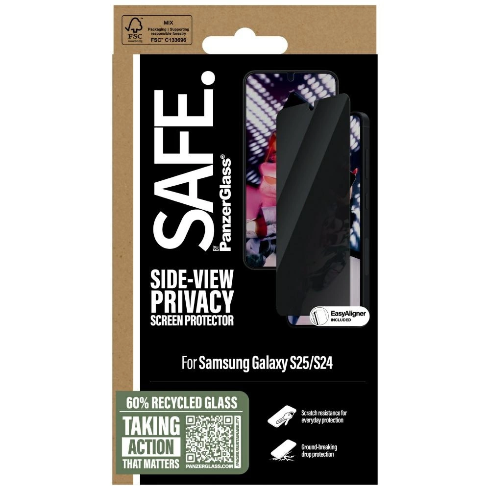 SAFE by PanzerGlass Ultra-Wide Fit Privacy Glass for Samsung Galaxy S25eng