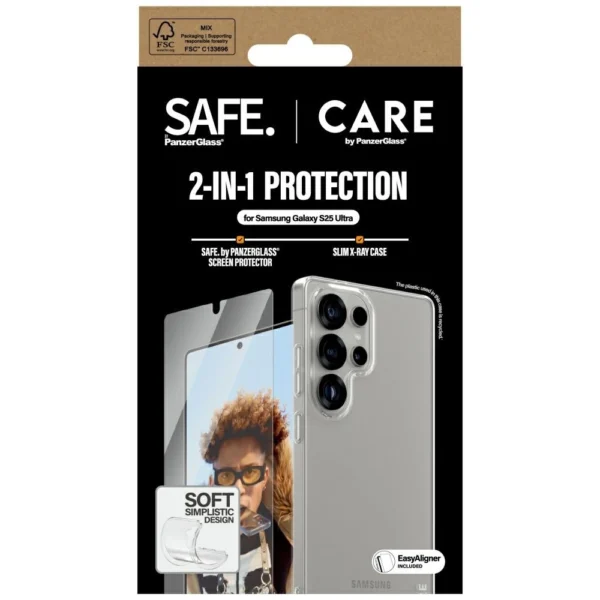 CARE by PanzerGlass Fashion 2in1 Case+Glass protection set for Samsung Galaxy S25 Ultraeng
