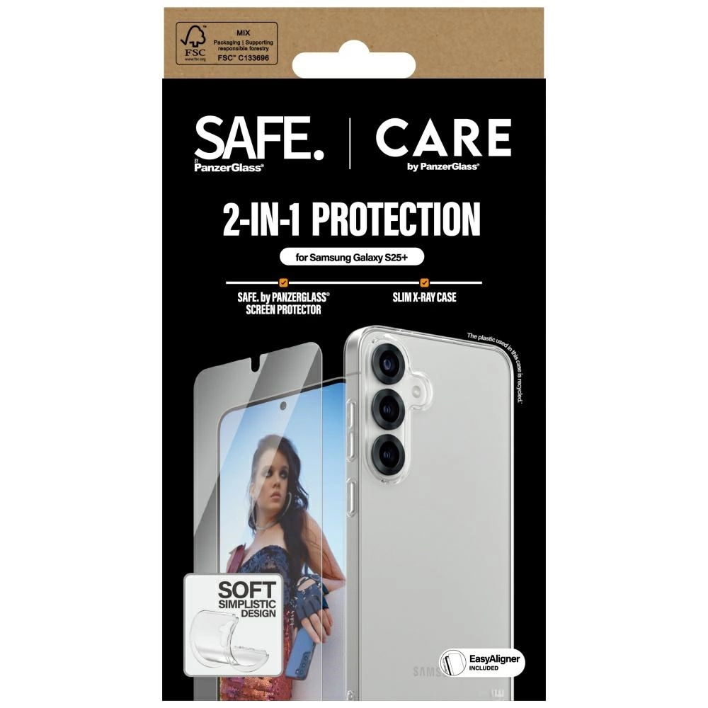 CARE by PanzerGlass Fashion 2in1 Case+Glass protection set for Samsung Galaxy S25+eng