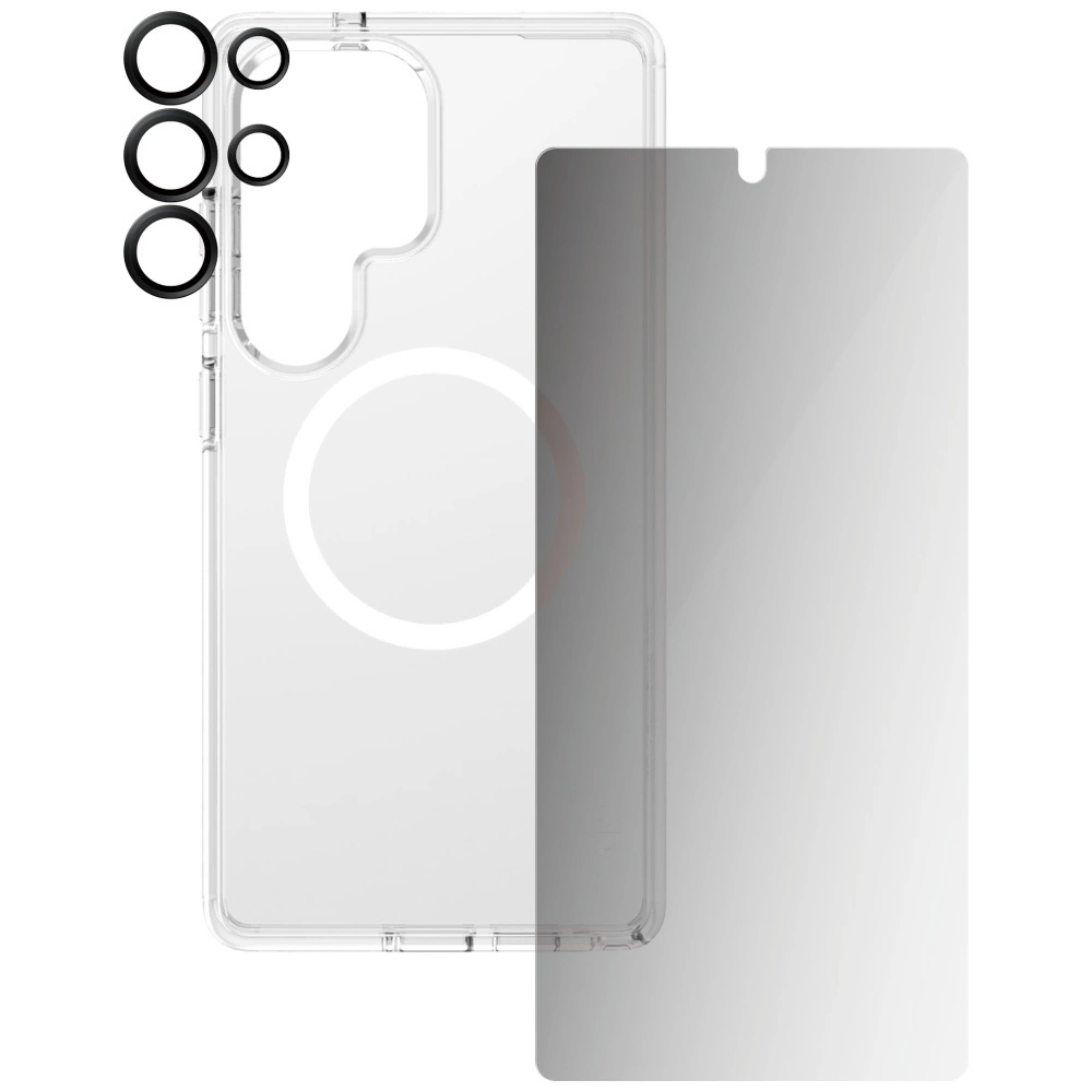 CARE by PanzerGlass Flagship 3in1 Case + Privacy Glass + Lens for Samsung Galaxy S25 Ultraeng
