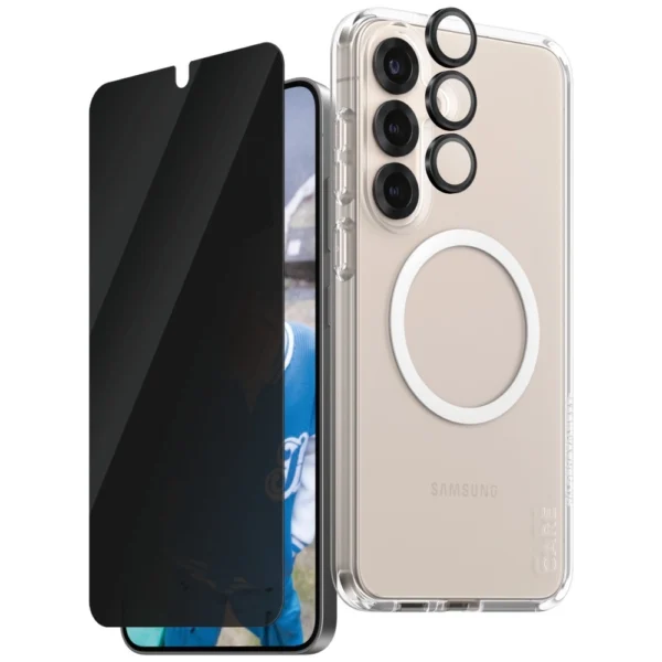 CARE by PanzerGlass Flagship 3in1 Case + Privacy Glass + Lens for Samsung Galaxy S25+eng