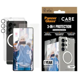 CARE by PanzerGlass Flagship 3in1 Case + Glass + Lens Protective Kit for Samsung Galaxy S25 Ultraeng