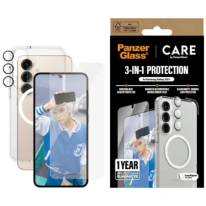 CARE by PanzerGlass Flagship 3in1 Case + Glass + Lens Protective Kit for Samsung Galaxy S25+eng