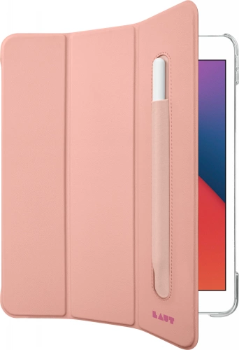 188476_2 LAUT Huex Folio Case with Apple Pencil Holder for iPad 10.2" 7 / 8 / 9 - Pinkeng