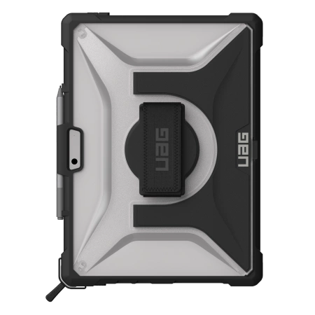 188483_1 UAG Plasma Case with Built-in Stand and Hand and Shoulder Strap for Microsoft Surface Pro 8 - Gray/Blackeng