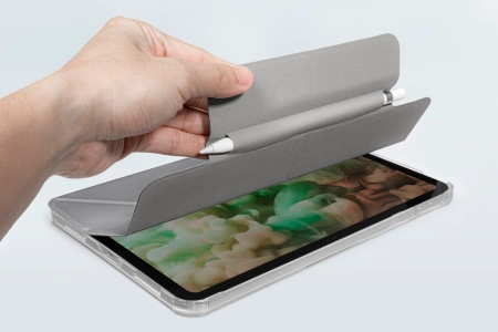 188677_3 LAUT Huex Folio Case with Apple Pencil Holder for iPad 10.9" 10 (gen.) - Grayeng