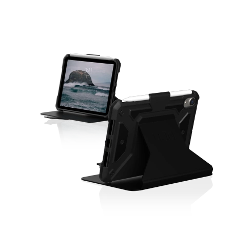 UAG Metropolis SE Case with Apple Pencil Holder for iPad mini 7 (gen.) - Blackeng