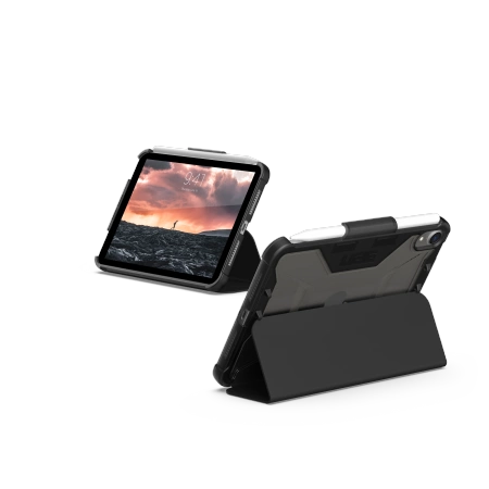 188685_2 UAG Plyo Folio Case with Apple Pencil Holder for iPad mini 6 / 7 - Blackeng