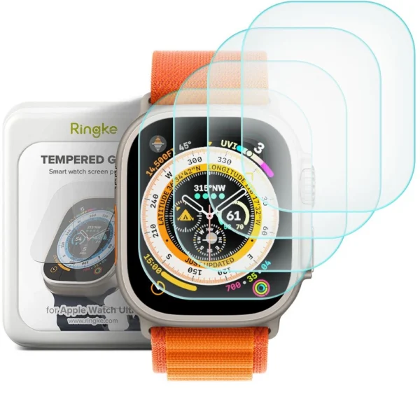 Ringke ID FC Glass 4-pack tempered glass for Apple Watch Ultra 1 / 2 (49 mm)eng