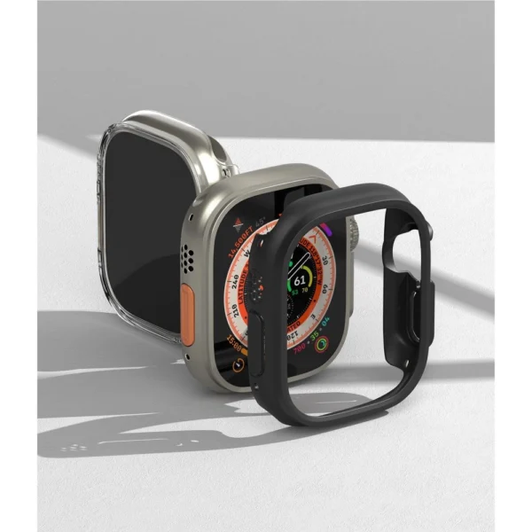 Ringke Slim 2-pack Case for Apple Watch Ultra 1/2 (49mm) - Clear and Matte Blackeng