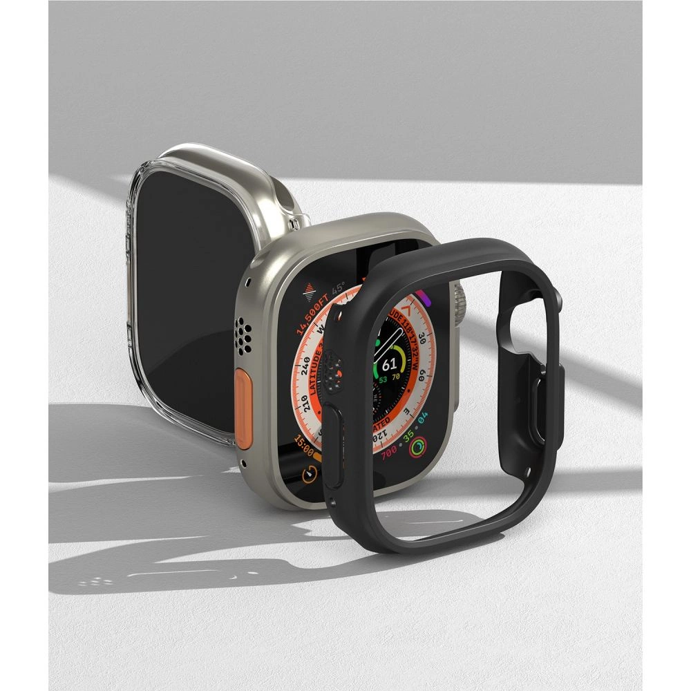 Ringke Slim 2-pack Case for Apple Watch Ultra 1/2 (49mm) - Clear and Matte Blackeng