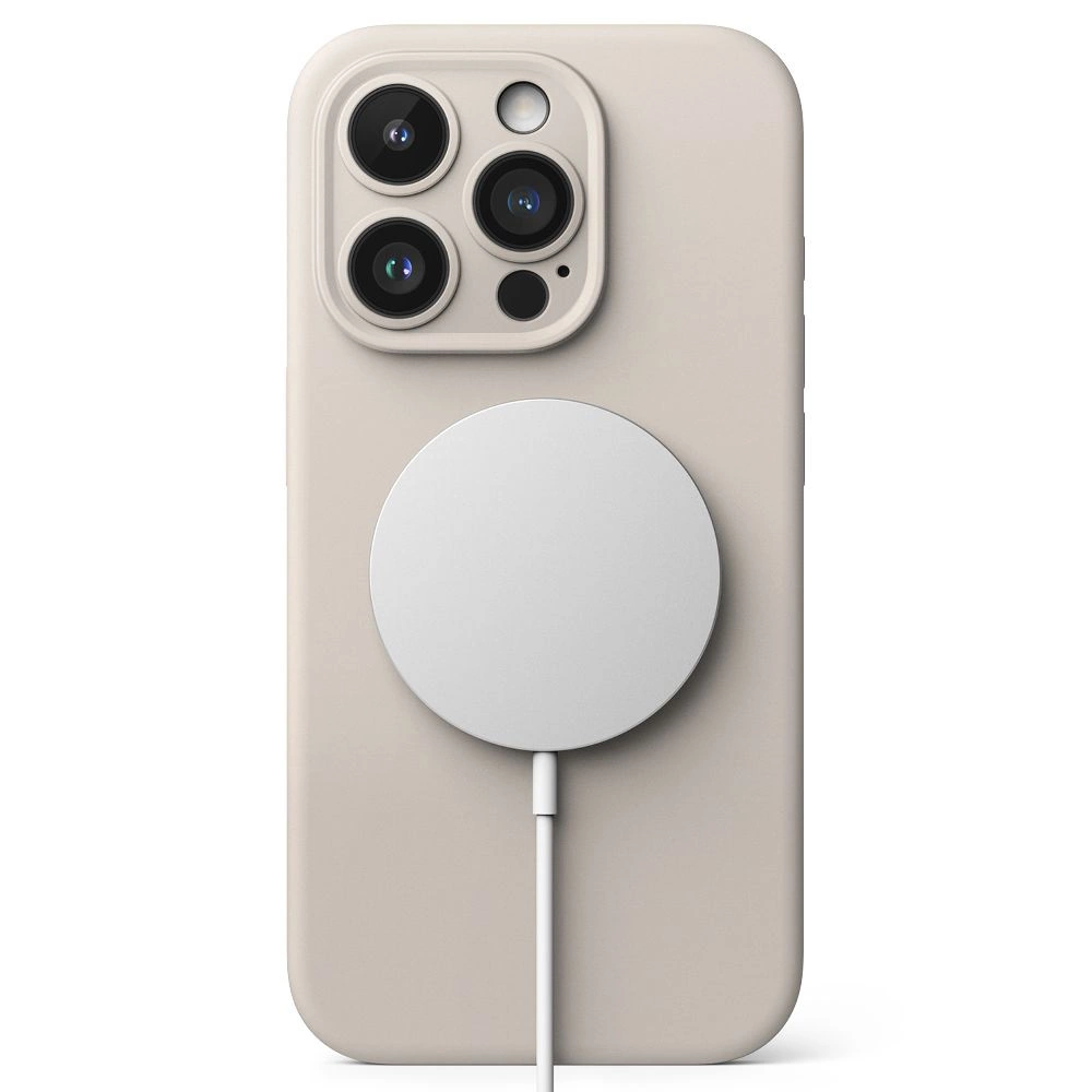 Ringke Silicone MagSafe iPhone 15 Pro Max Case - Beigeeng