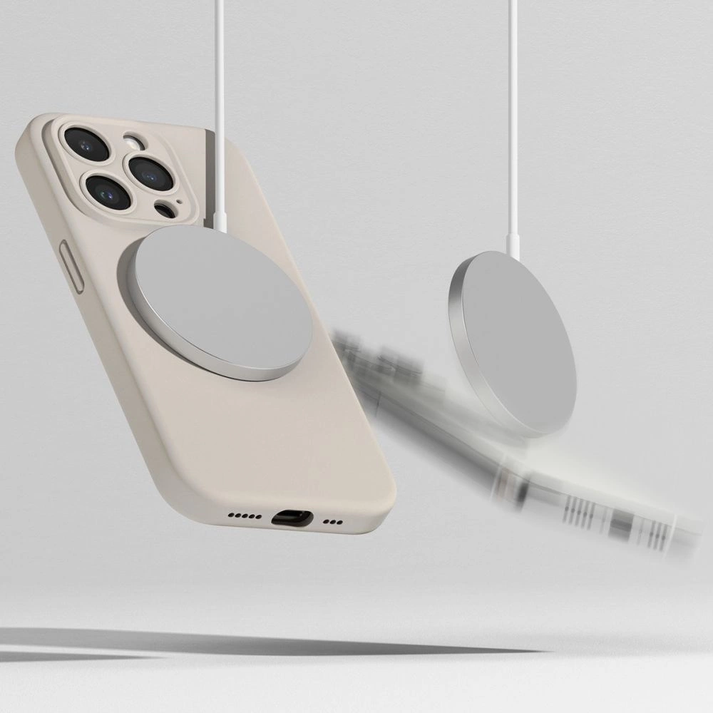 Ringke Silicone MagSafe iPhone 15 Pro Max Case - Beigeeng
