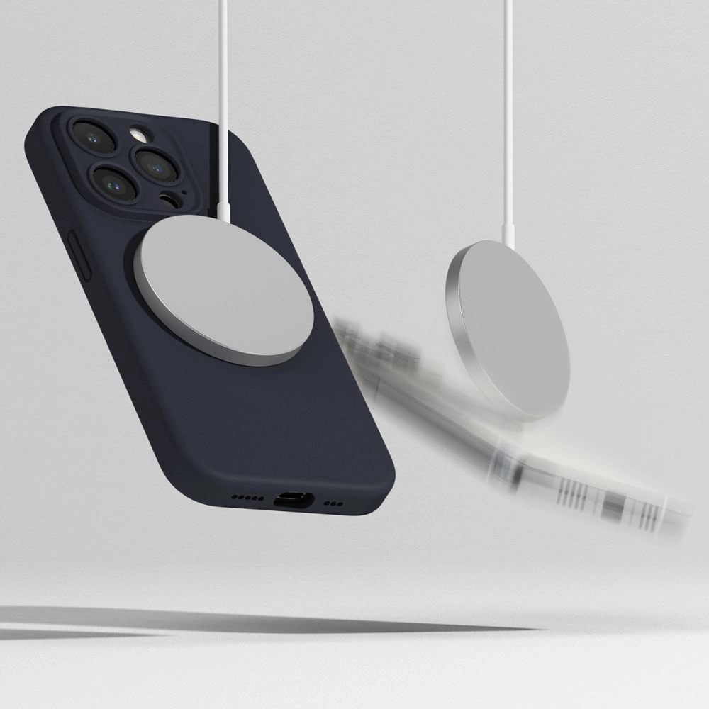Ringke Silicone MagSafe iPhone 15 Pro Case - Navy Blueeng