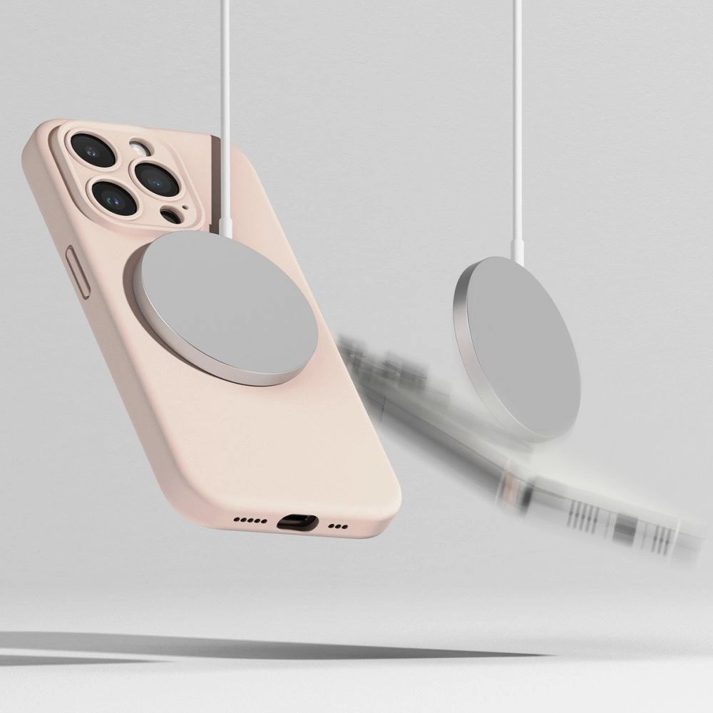 Ringke Silicone MagSafe iPhone 15 Pro Case - Pinkeng