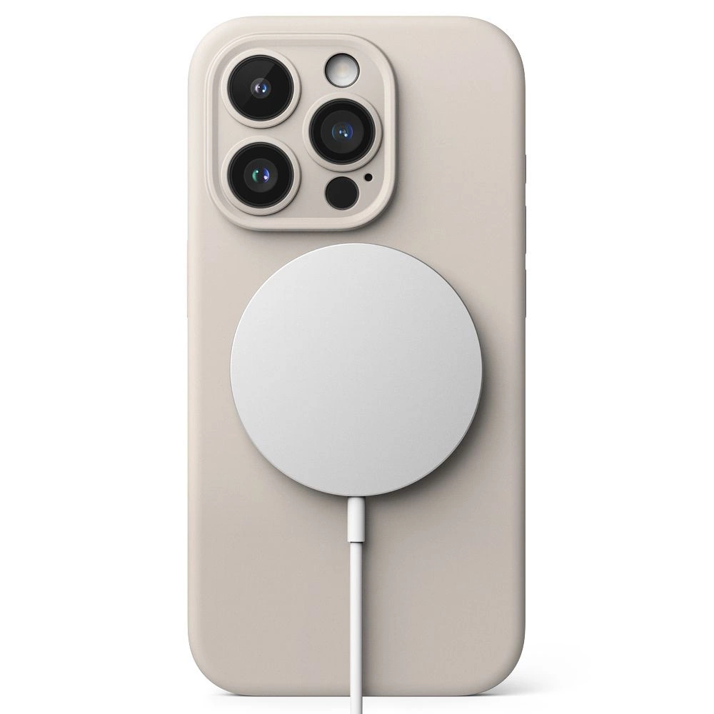 Ringke Silicone MagSafe iPhone 15 Pro Case - Beigeeng