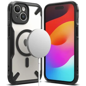 Ringke Fusion X MagSafe iPhone 15 Plus Case - Matte Blackeng
