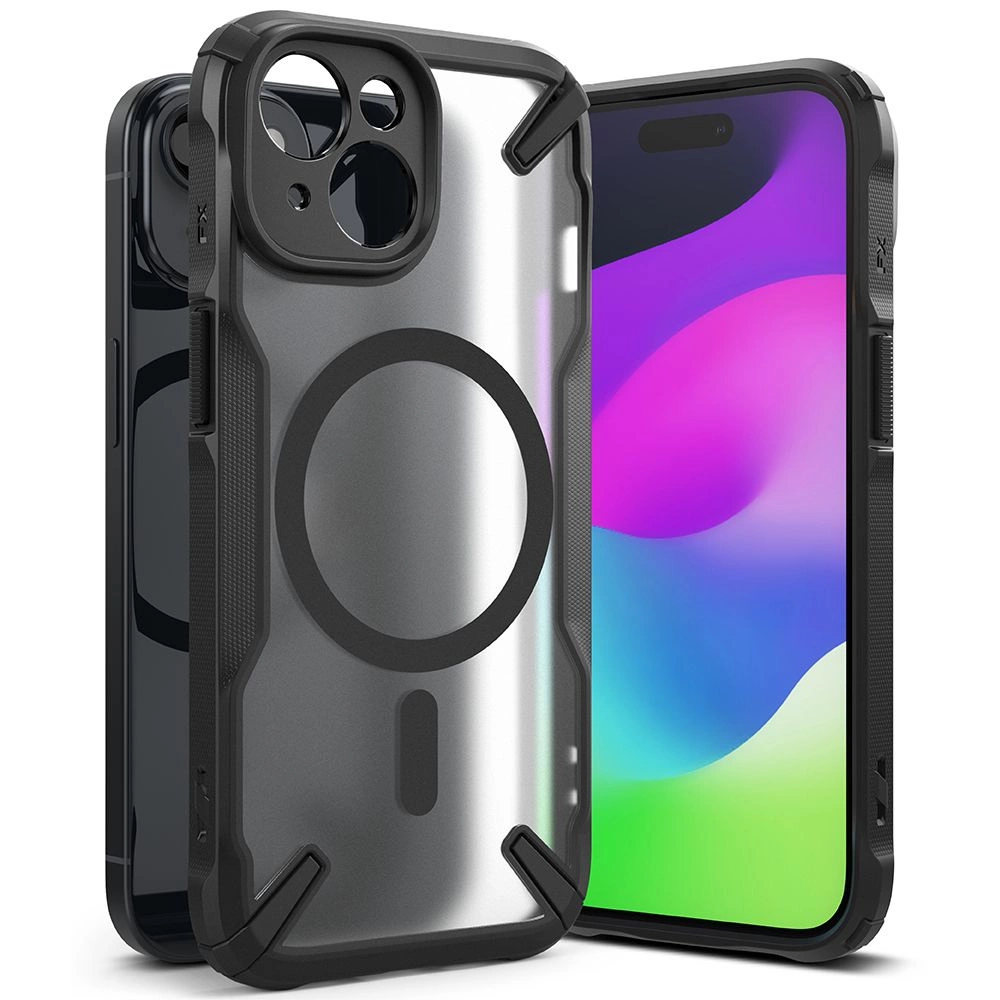 Ringke Fusion X MagSafe iPhone 15 Plus Case - Matte Blackeng