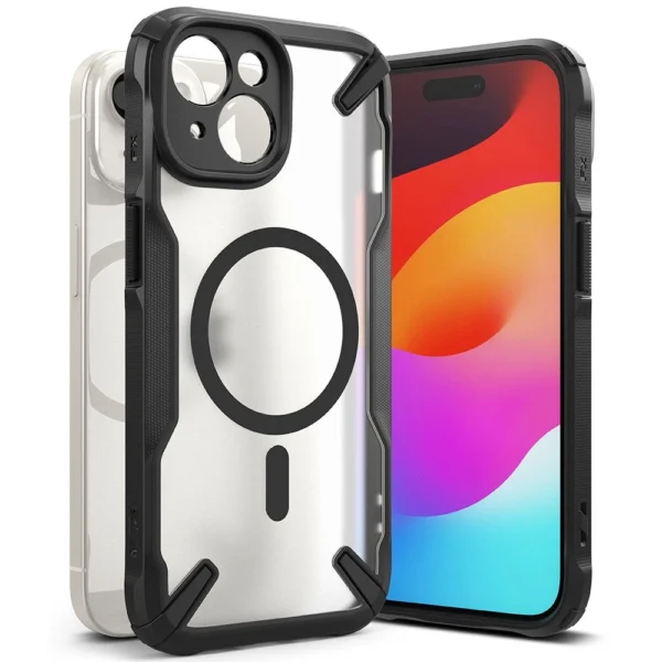 Ringke Fusion X MagSafe iPhone 15 Plus Case - Matte Blackeng